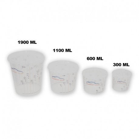 Vaso Mezcla Medidor con Tapa | Varios Formatos