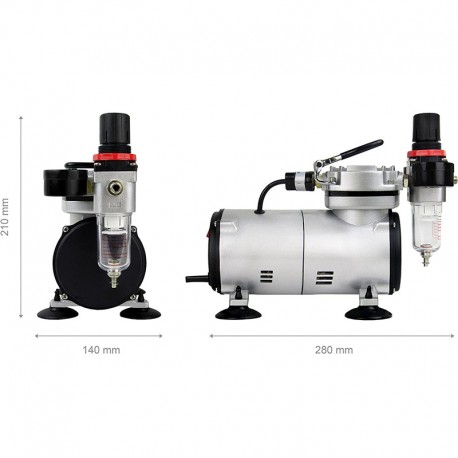 Mini Compresor Aerografía 0 L - 0.15HP
