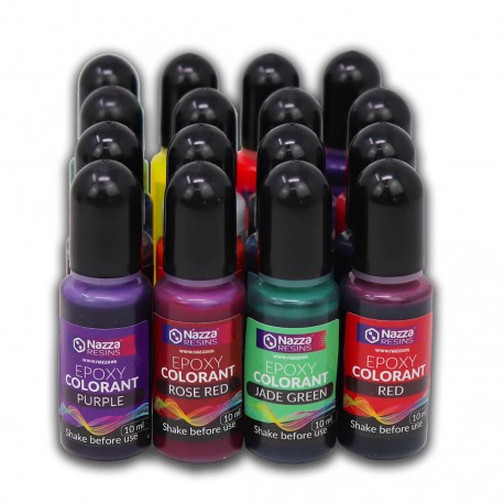 Set Tintes Semitransparente Resina Epoxi 16x10 ml.