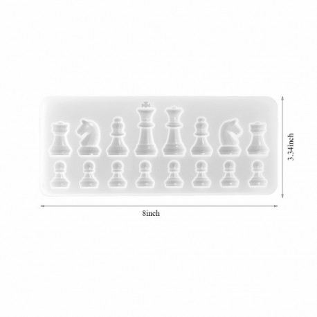 Moule pour résine époxy en forme d'ECHECS DJ-307