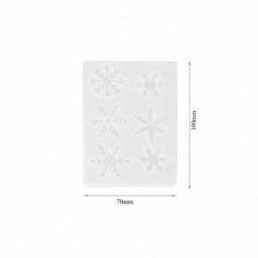 Moule pour résine époxy en forme de FLOCON DE NEIGE DJ-412