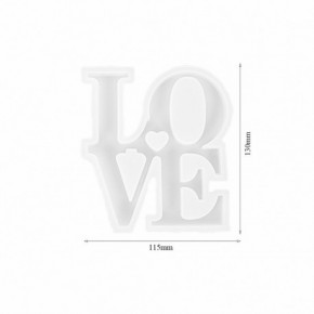 Moule pour résine époxy en forme de DÉCORATIONS LOVE DJ-487