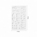Moule pour résine époxy en forme de BOUCLES D'OREILLES 200 mm DJ-2067