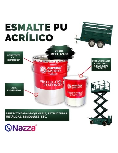 Vernis Vert Métallisé en Polyuréthane 4L+1L (A+B)