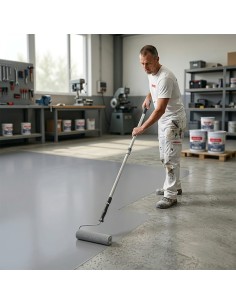 Émail de sol en polyuréthane à base d'eau 2