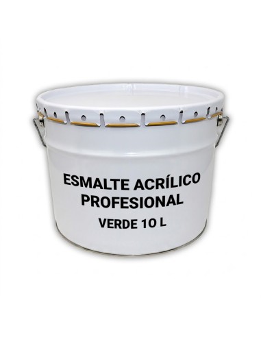 Esmalte Acrílico Profesional Verde 10L.