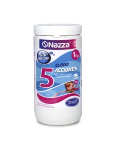 Chlore 5 Actions pour mini-piscines 1 kg