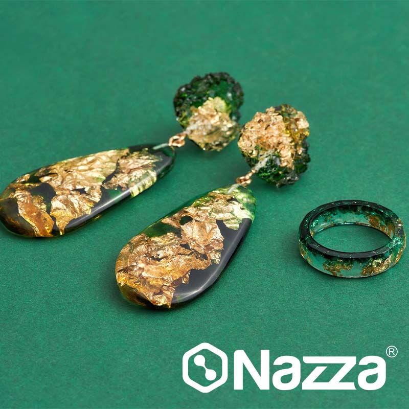 Boucles d’oreilles en résine époxy