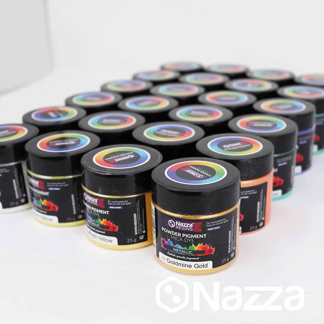 Différents pigments pour la résine époxy