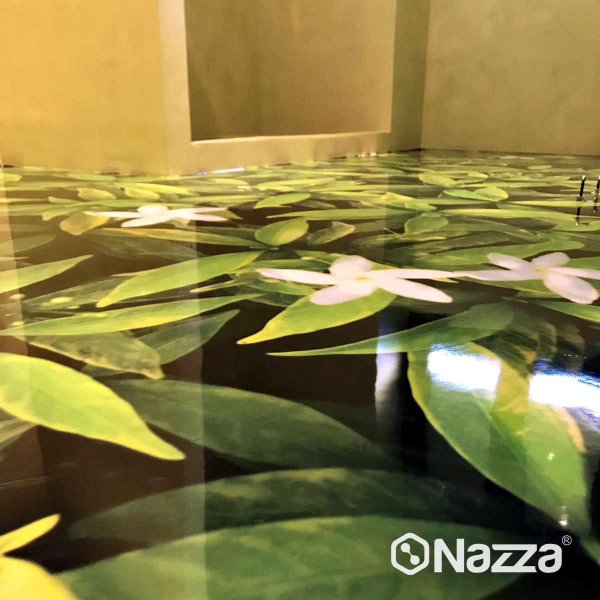 Suelo de porcelanato epoxi Nazza