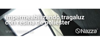 Imperméabilisation d'un puits de lumière avec de la résine polyester semi-élastique